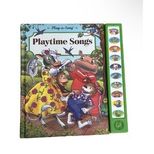Playtime Songs Hardcover Play A Song Book Children Nursery Rhymes Vintage 1994